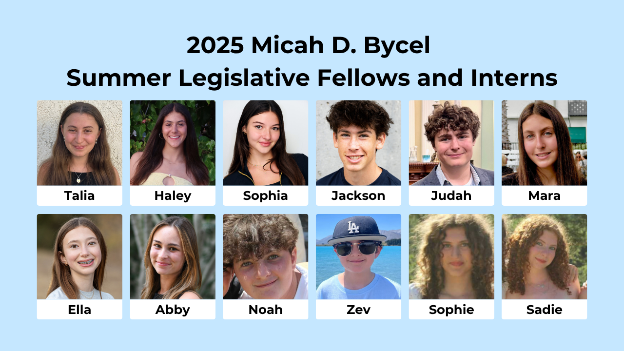 Meet the 2025 Micah D. Bycel Summer Legislative Fellows and Interns