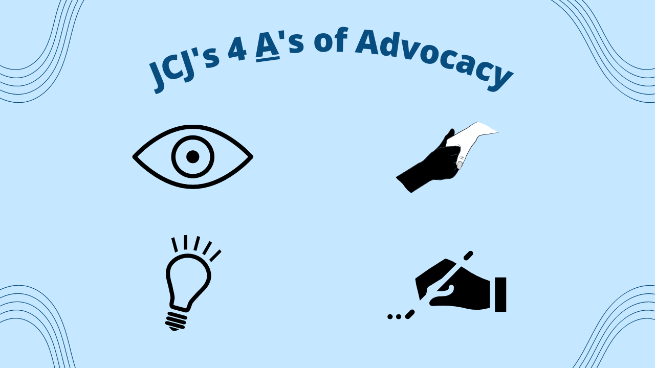 What are the 4 ‘A’s of Advocacy?