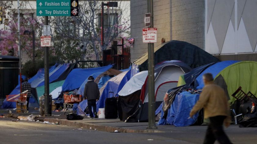 homeless camps in LA